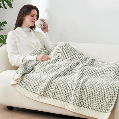 Amélie Home Waffle Chenille Throw Blanket - Image 6