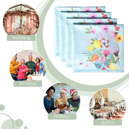 Maison d' Hermine Cloth Napkins Set of 4 100% Cotton Everyday Reusable Square - Image 6