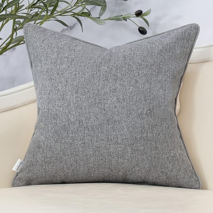 Yangest Patchwork Pillow Cover 18x18 Inch Luxury Cotton and Linen Cushion Cover - Image 2