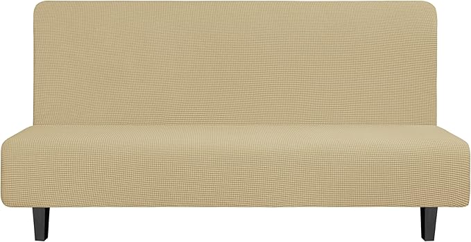 Easy-Going Stretch Futon Slipcover Armless Futon Bed Cover Furniture Protector by Easy-Going