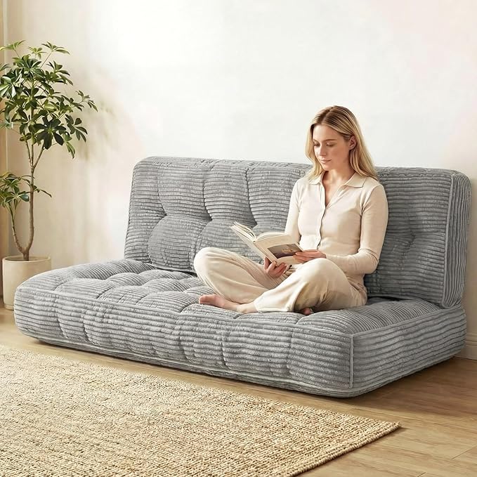 63 Inch Folding Sofa Bed Convertible Chair, 2-in-1 Convertible Boneless Sofa - Image 7