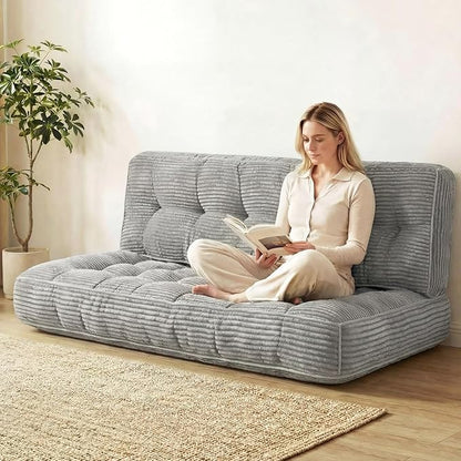 63 Inch Folding Sofa Bed Convertible Chair, 2-in-1 Convertible Boneless Sofa - Image 7