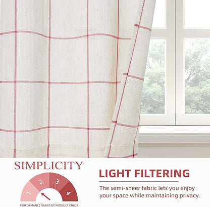 DriftAway Striped Linen Short Curtains - Image 4