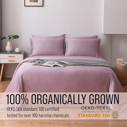 Bella Coterie 6 Piece Luxury Bamboo Viscose King Size Sheet Set | 100% - Image 4