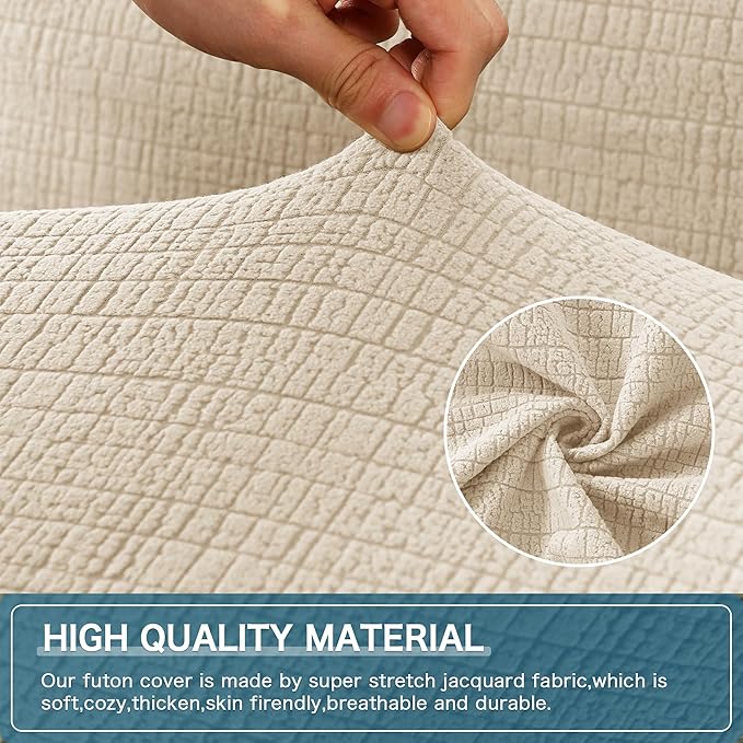 H.VERSAILTEX 100% Waterproof Futon Covers, Leakproof Armless Sofa Covers - Image 2