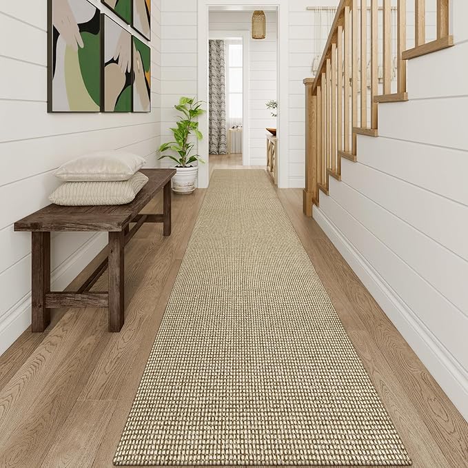 Uphome Kitchen Runner Rug, Low Pile Woven Cotton Modern Carpet Runners - Image 7