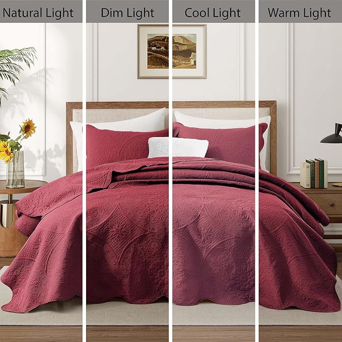 IR Imperial Rooms Twin Quilt Bedding Set Size + 1 Pillow Shams - Image 9