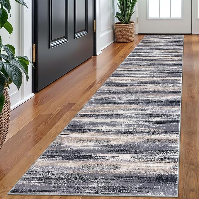 Modern Abstract Runner Rug 2x10 by lansny
