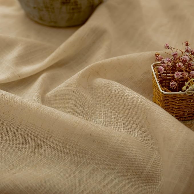 Tan Beige Curtains 96 Inches Long - Image 3