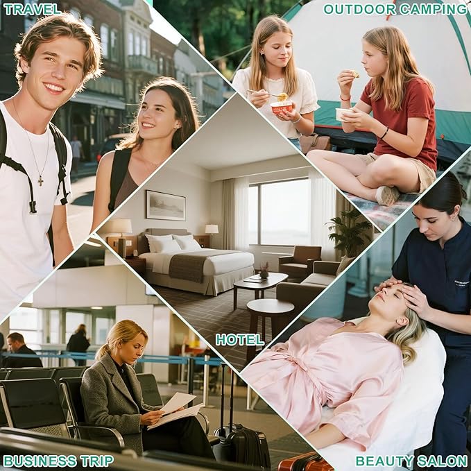 Disposable Bed Sheets 2-Pack | 8-Piece Set Hotel & Travel Essentials Portable & - Image 5