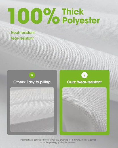Pureegg Rectangle Table Cloth 60" x 84" – 8 Packs, Durable Polyester Tablecloth - Image 6