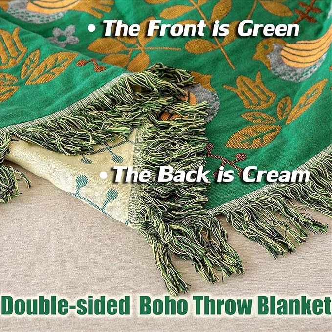 MSGKV Cotton Bed Blanket for Couch and Sofa Blankets for Living Room Bedroom - Image 8