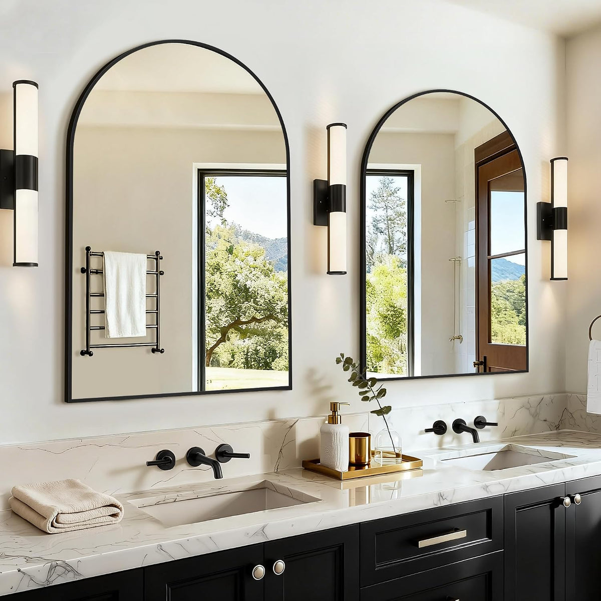 arched bathroom vanity mirror for over sink, 2, main product view