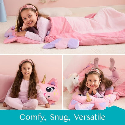 JOIEDOMI Kids Sleeping Bag 4 5 6 Year Old Girl Gifts Toddler Nap Mat - Image 6