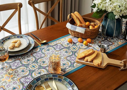 13×72 Inch Table Runner, Retro-Luxury Tassels Series - Image 6