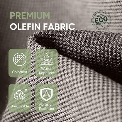Outdoor Chair Cushion Set of 2, Waterproof Outdoor Seat Cushions 25x22 - Image 5