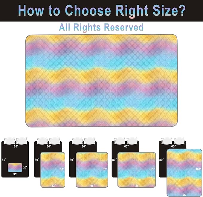 100% Waterproof Dog Bed Cover 120x82 inch Reversible Changing Pad Reusable - Image 5