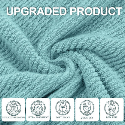 voova & movas towels for bathroom, cotton, luxury shown in use