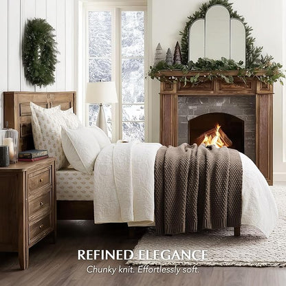 EVERGRACEHOME Chunky Chenille Knit Throw Blanket - Image 4
