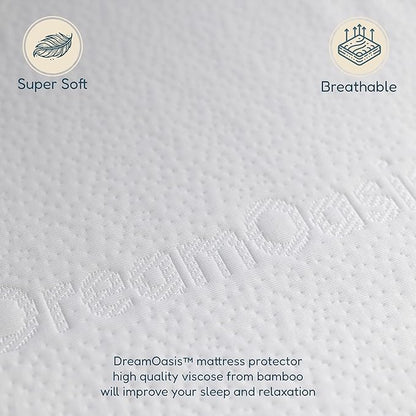 DreamOasis Waterproof Mattress Protector Twin Size - Image 3