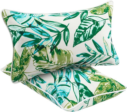 Water Resistant Outdoor Lumbar Pillows by FUNHOME