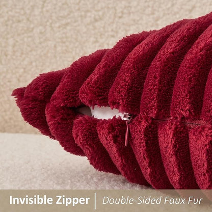 Kevin Textile Soft Plush 12x20 Inch Lumbar Pillow Cover 1 Pack, Christmas - Image 4