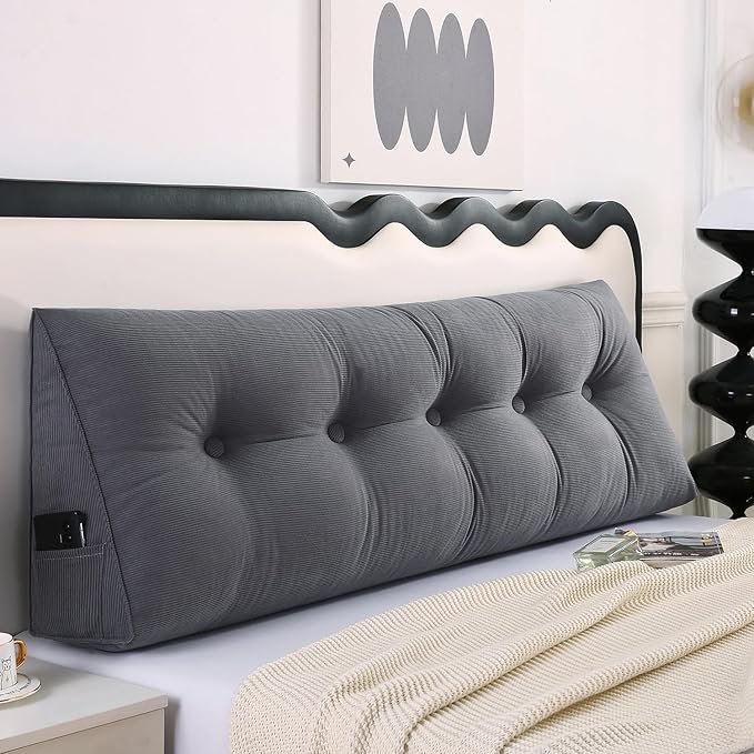SAMTY Husband headboard Pillow Large Back Rest Support Reading Pillows - Image 3