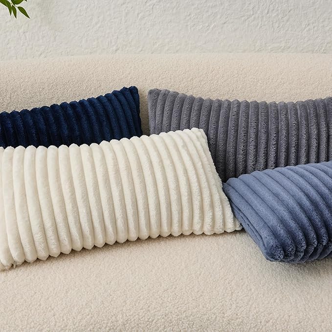 Kevin Textile Soft Plush 14x24 Inch Lumbar Pillow Cover 1 Pack, Luxury Fluffy - Image 2
