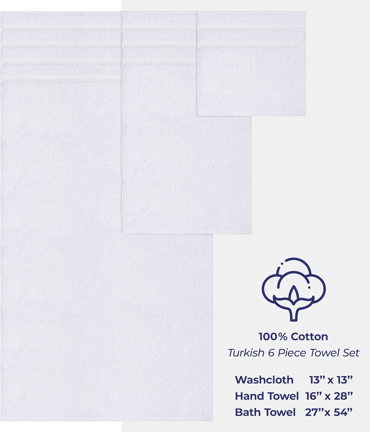 american soft linen 100% cotton luxury turkish towels showing dimensions