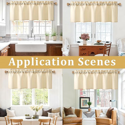 JIUZHEN Faux Linen Window Valance - Image 8