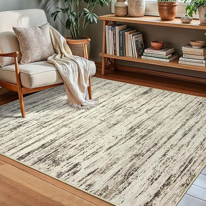Modern Abstract Small Area Rug Indoor 3x5 Washable Rug Non-Slip Soft Entryway by lansny