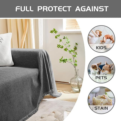MEETSKY Sectional Couch Covers Sofa Slipcover Couch Protector Covers Universal - Image 5
