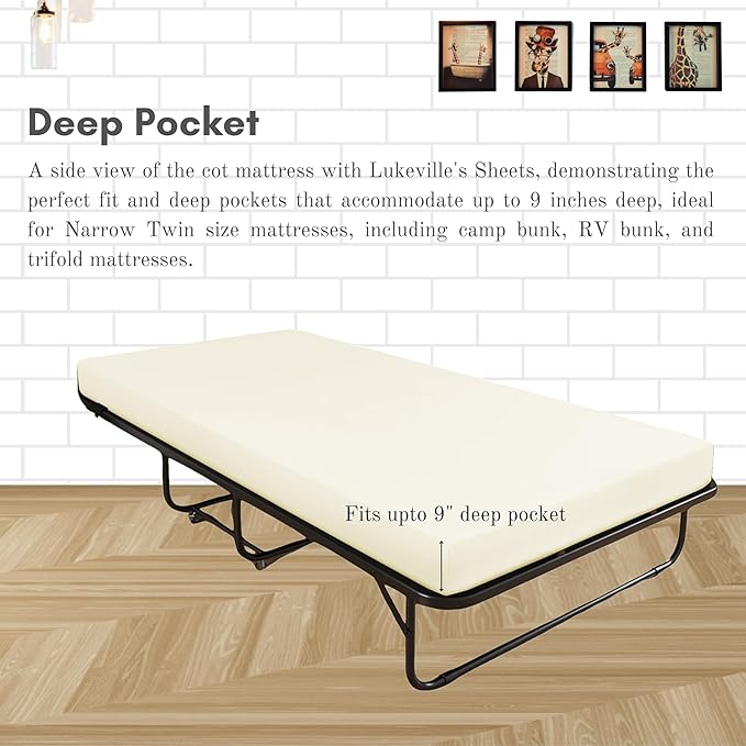Lukeville's Cot Sheet 30" x 80", Daycare - Image 3