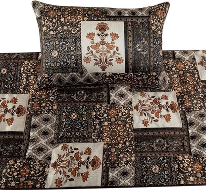 The HomeCentric King/Queen/Twin Brown Decorative King 90"x18" Bed Runner - Image 2