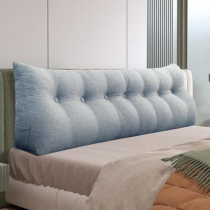 Daneey Headboard Pillow King, Triangular Wedge Pillow Headboard, Linen-Textured by Daneey