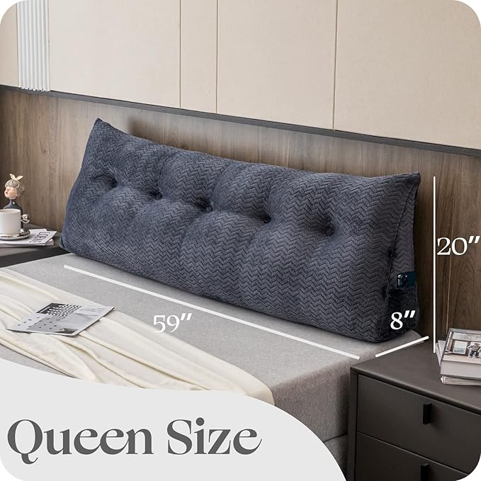 Large Bolster Triangular Headboard Wedge Backrest Positioning Support Bed Rest - Image 2