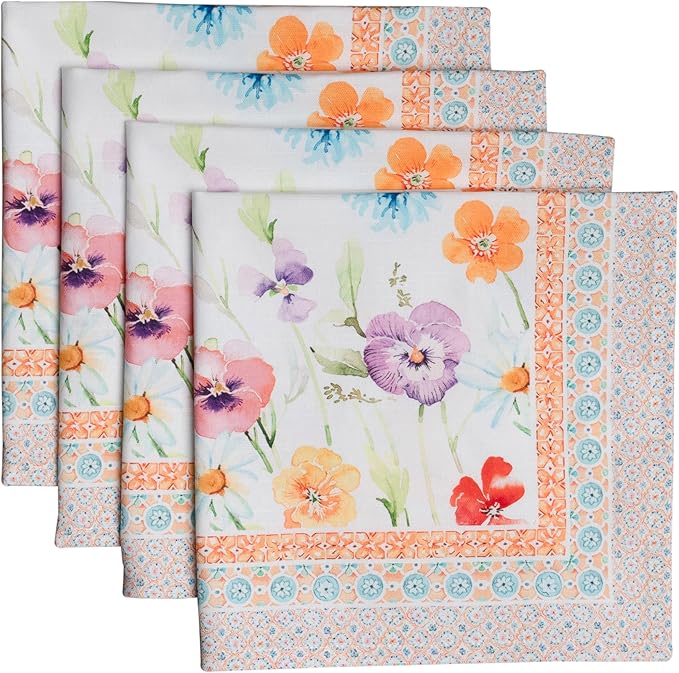 Maison d' Hermine Cloth Napkins Set of 4 100% Cotton Everyday Reusable Square by MaisondHermine