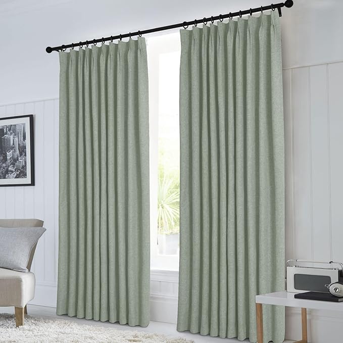 Macochico Pinch Pleated Full Blackout Curtains - Image 2