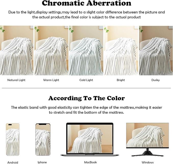 NEWCOSPLAY Super Soft Throw Blanket Black and White Premium Silky Flannel - Image 6