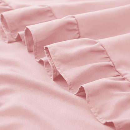 KKJIAF King Size Pillow Cases Set of 2, Light Pink, Envelope Closure, Fade - Image 6