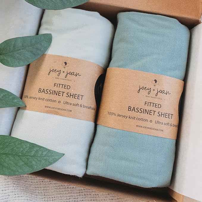 Joey + Joan 2 Pack Bassinet Sheets by JoeyJoan