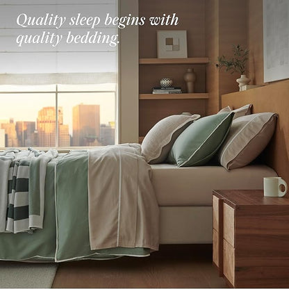 Double Stitch Cotton Tencel Duvet Cover - Image 5