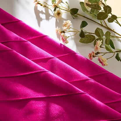 GIGIZAZA Hot Pink Velvet Pillow Covers 18x18 - Image 3