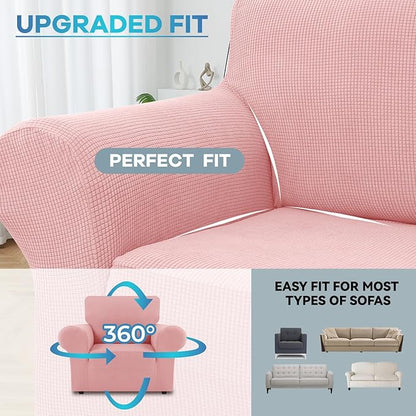 LURKA Stretch Chair Sofa Slipcovers 1 Piece Couch Covers - Image 4
