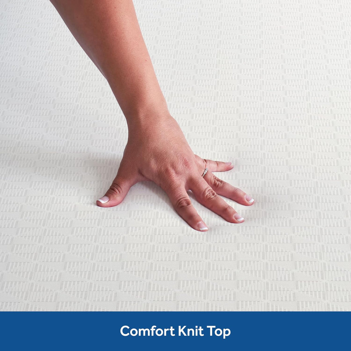 sealy complete waterproof fitted mattress protector queen shown in use