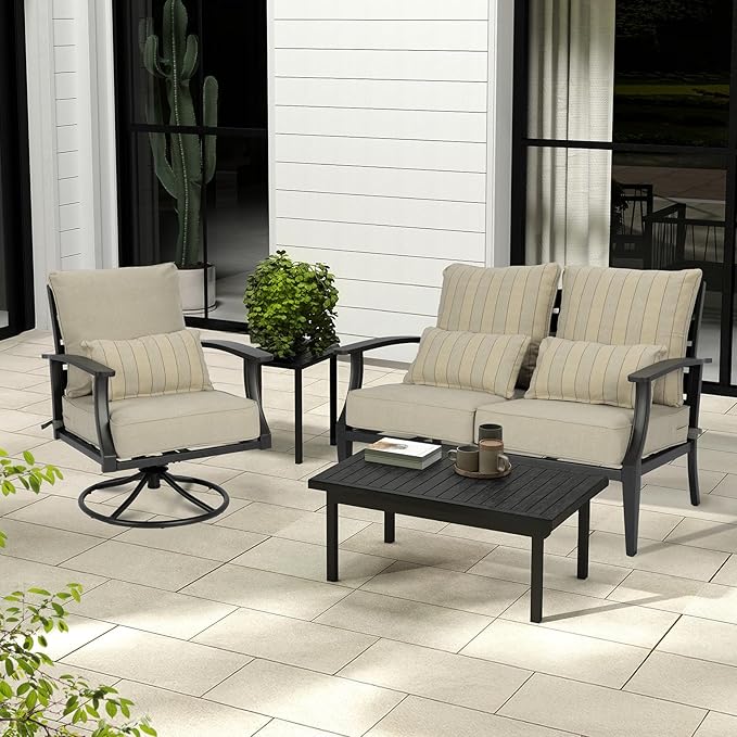 Aoodor Outdoor Chair Cushion, 24 x 24 Inch Water-Resistant, Fade-Resistant - Image 8
