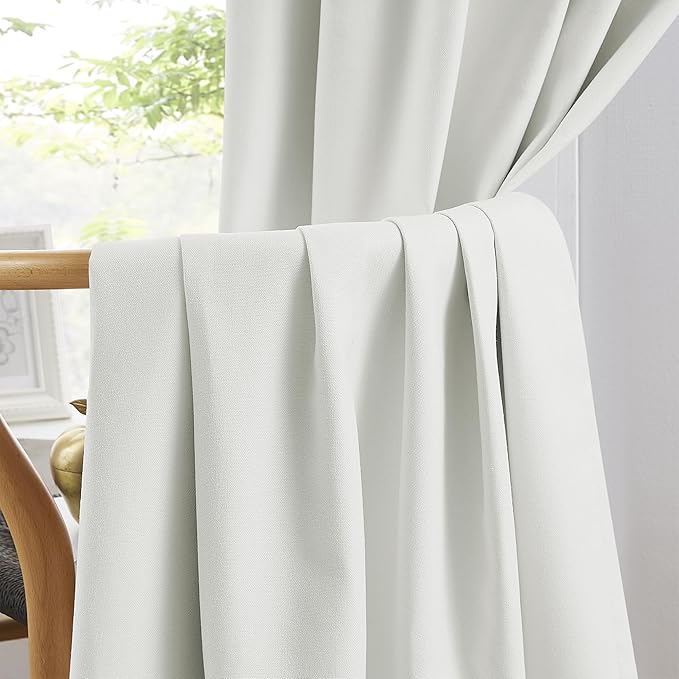 KEQIAOSUOCAI Natural Blackout Curtains 100 Inch Length 2 Panels, Boho Farmhouse - Image 5
