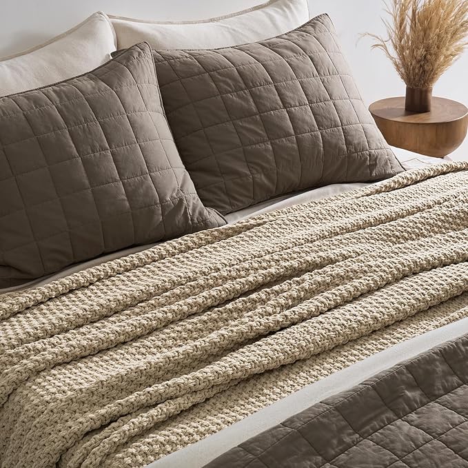EVERGRACEHOME Chunky Chenille Knit Throw Blanket - Image 3