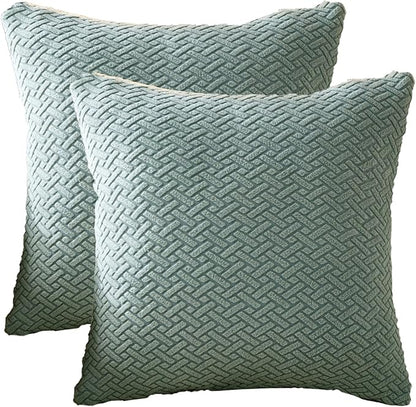 Throw Pillow Covers Couch Pillows Covers Wear-Resistant Universal Stretch by YoovatSofaCovers