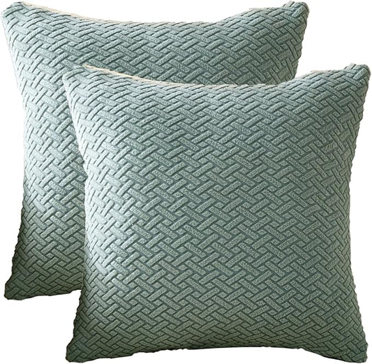 Throw Pillow Covers Couch Pillows Covers Wear-Resistant Universal Stretch by YoovatSofaCovers